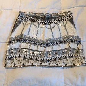 Gianni Bini sequin embellished mini skirt size S
